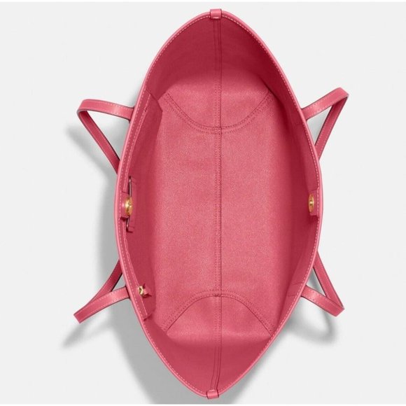 NEW Coach City Tote Varsity Brown & Pink Signature Coated Canvas Handbag CB869 - Picture 11 of 12